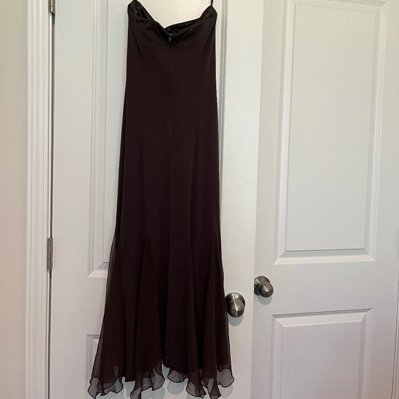 Lillie Rubin Size Small dark brown cocktail dress - Picture 2 of 5